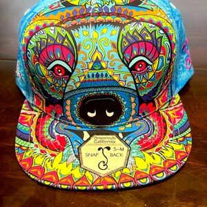 Amanda Vela Bear (Purple): Official Grassroots California Heady Snapback